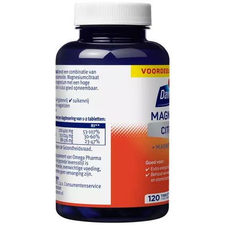 Davitamon Magnesium Citraat Tabletten 120 stuks