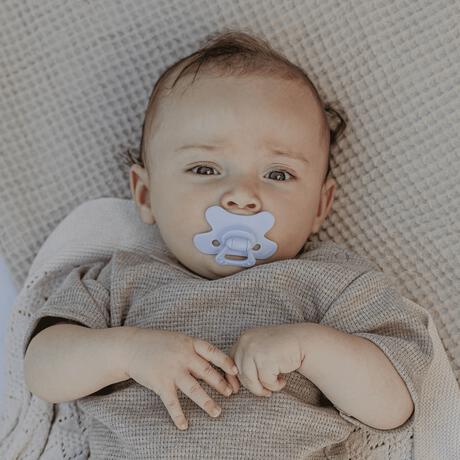 Difrax Fopspeen Natural 6 Maanden Paars BPA-vrij