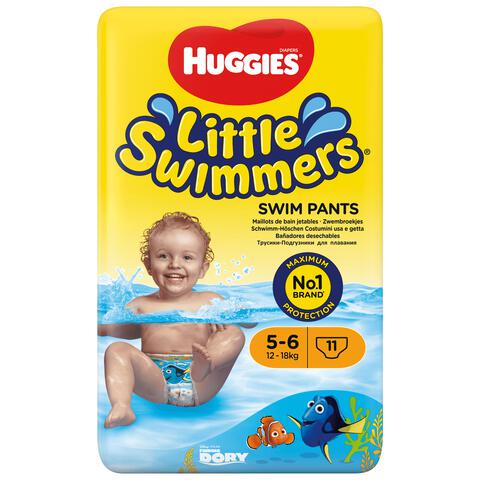Huggies Little Swimmers Zwemluiers - Maat 5-6 Medium (12 Tot 18 kg) 11 stuks