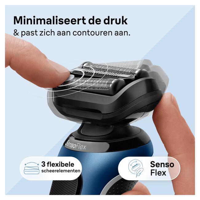 Braun Elektrisch Scheerapparaat Series 6 met SensoFlex Kop 61-B7200cc