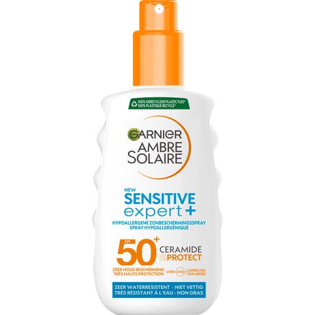 Garnier Ambre Solaire Sensitive Expert Hypoallergene Zonnebrand Spray SPF50 150 ML