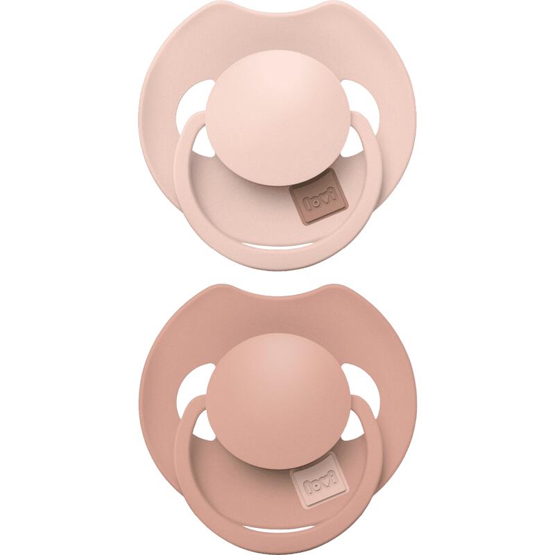 Difrax LOVI Prime Fopspeen 0-6M Nude/Blush 2 stuks