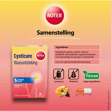 Roter Cysticare Tabletten 15 stuks 