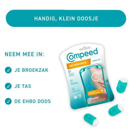 Compeed Anti-Spots Conceal & Go patches 15 stuks
