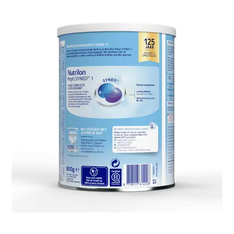 Nutrilon Pepti Syneo 1 Dieetvoeding Vanaf 0-6 Maanden 800 gram