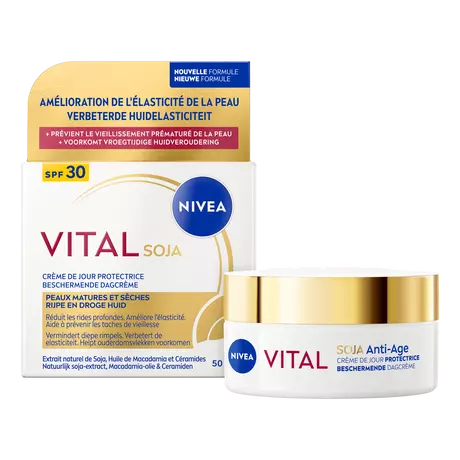 NIVEA Vital Soja Verstevigende Dagcrème SPF 30 Oudere Huid 50 ML