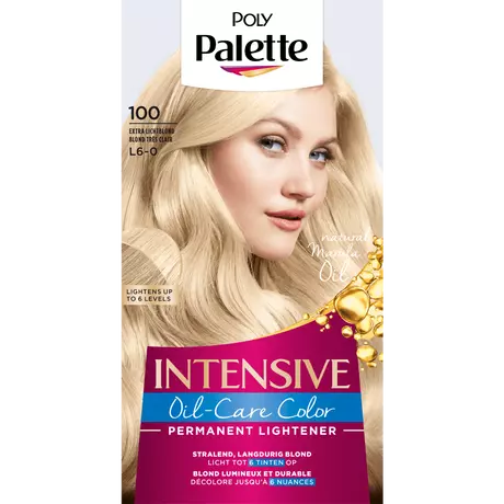 Poly Palette Intensive Crème Coloration Oil-Care Color Haarverf 100 Extra Licht Blond