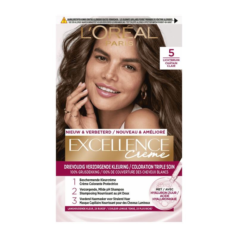 L'Oréal Paris Excellence Crème Verzorgende Kleuring 5 Lichtbruin