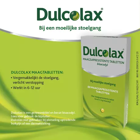 Dulcolax Bisacodyl 5 MG Omhulde Tabletten 60 stuks