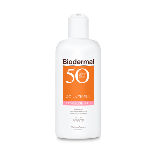 Biodermal Gevoelige Huid Zonnemelk SPF50+ 200 ML
