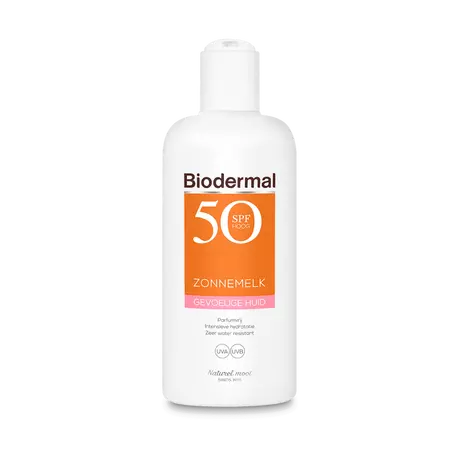 Biodermal Gevoelige Huid Zonnemelk SPF50+ 200 ML
