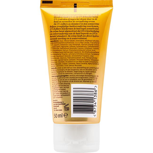 Etos Anti-Age Face & Decolleté Sun Protection Cream SPF 50 50 ML