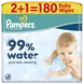 Pampers 99% Water Billendoekjes 3x60 stuks