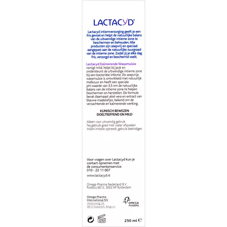 Lactacyd Kalmerende Wasemulsie 250 ML