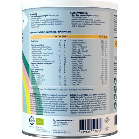 Pure Goat Bio Opvolgmelk 2 400 gr