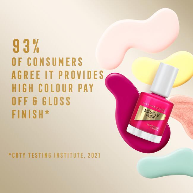Max Factor Miracle Pure Vegan Nagellak 265 Fiery Fuchsia