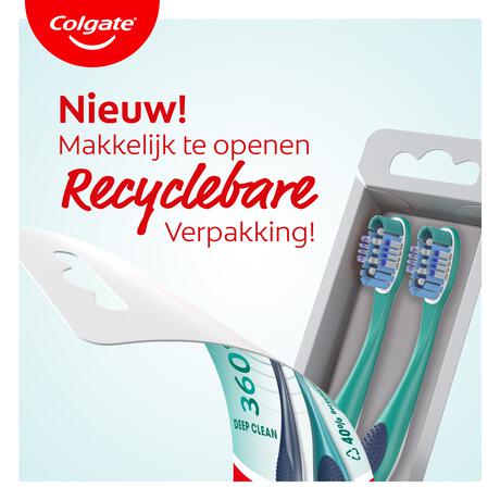 Colgate 360 Deep Clean Medium Tandenborstel 