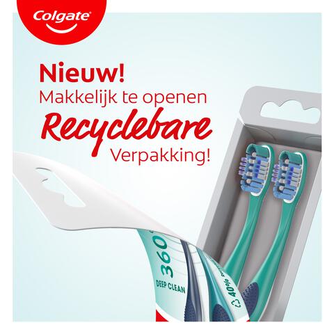 Colgate 360 Deep Clean Medium Tandenborstel 