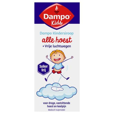 Dampo Kids Kindersiroop Alle Hoest + Vrije Luchtwegen Suikervrij 120 ML