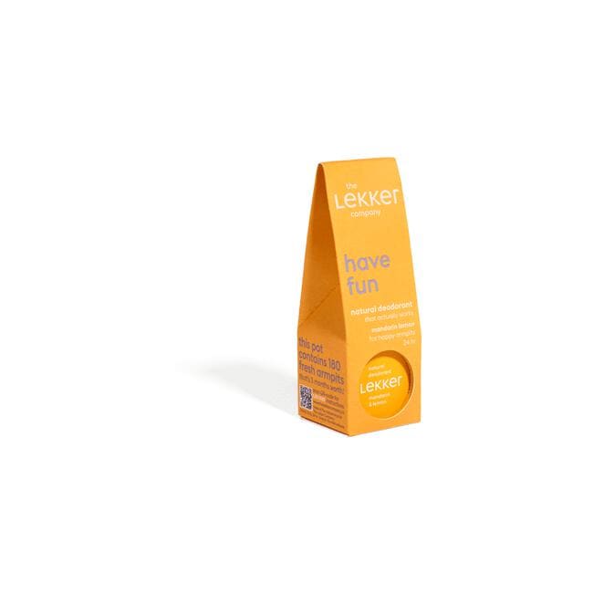 The Lekker Company Mandarijn & Citroen Deodorant Crème 30 GR
