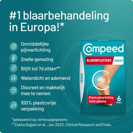Compeed Blarenpleisters Medium 6 stuks