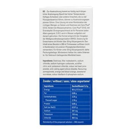 Care Plus O.R.S. Sachets Granaatappel-Sinaasappel