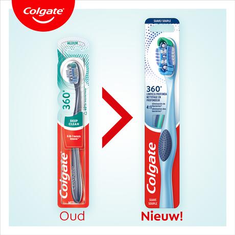 Colgate 360 Deep Clean Medium Tandenborstel 