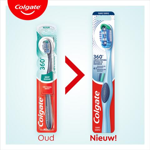 Colgate 360 Deep Clean Medium Tandenborstel 