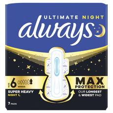 Always Maandverband Ultimate Night 7 stuks