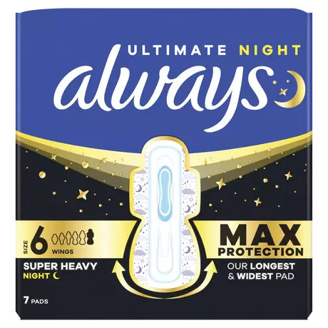Always Maandverband Ultimate Night 7 stuks