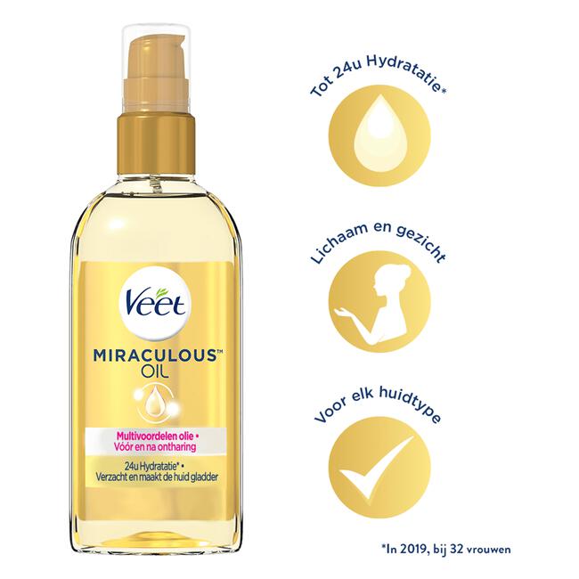Veet Miraculous Olie Voor & Na Ontharing 100 ML