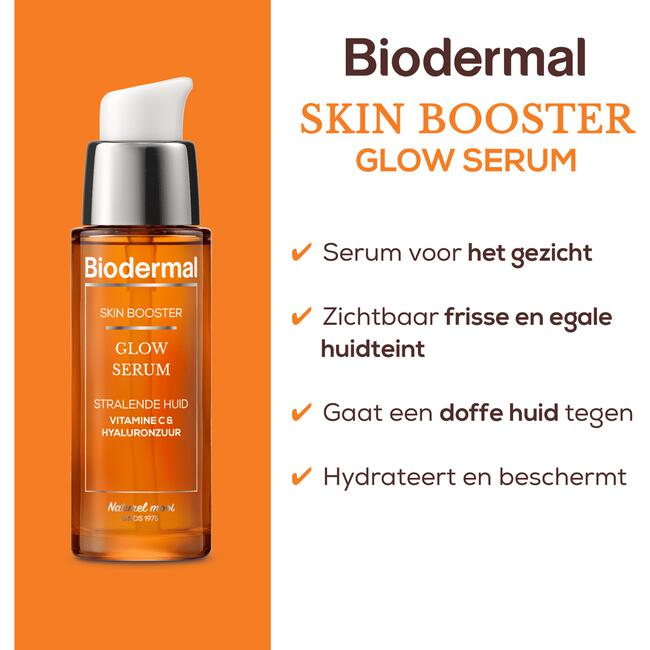 Biodermal Skin Booster Glow Serum met Hyaluronzuur en Vitamine C 30ML