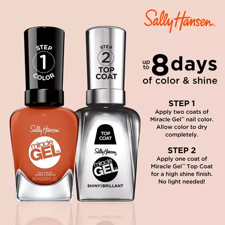 Sally Hansen Miracle Gel Nagellak 388 Lacquer A Hot Minute Oranje 14,7 ML