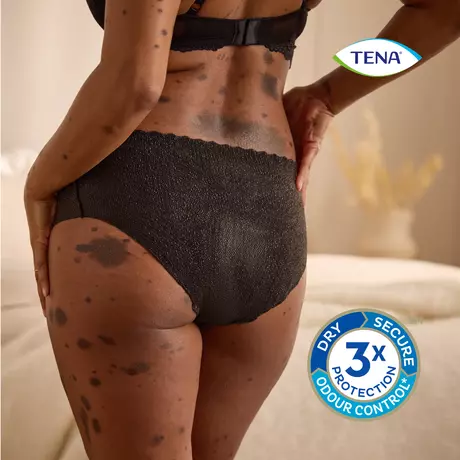 TENA Silhouette Plus Low Waist Wegwerpbroekjes Zwart L 10 stuks