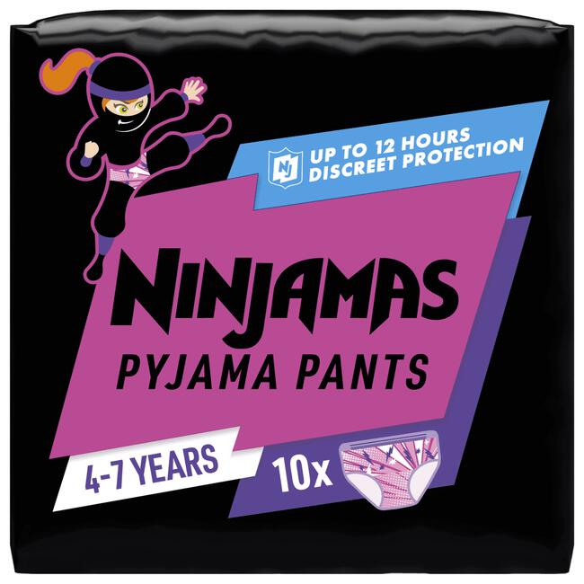 Ninjamas Pants Maat 7 Meisje 10 Luierbroekjes