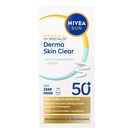 NIVEA SUN UV Face Derma Skin Clear Zonnebrand SPF 50+40 ML