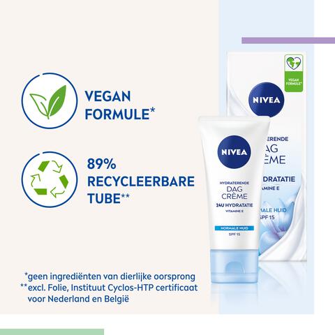 NIVEA Essentials +24h Hydraterende Dagcrème SPF15 50 ML