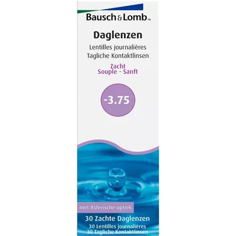 Bausch + Lomb DagLenzen -3,75 30 stuks