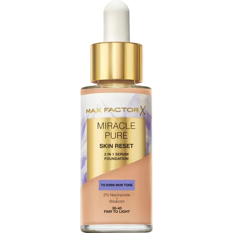 Max Factor Miracle Pure Serum Foundation 30-40 Fair To Light 30 ML