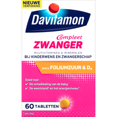 Davitamon Compleet Zwanger met Extra Foliumzuur en Vitamine D3 60 Tabletten