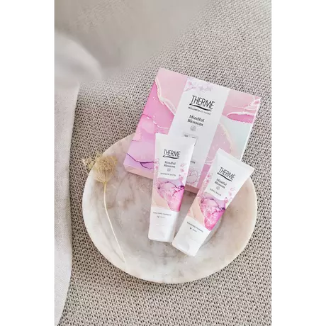 Therme Mindful Blossom Hand Balm + Shower Satin 75ml Geschenkset