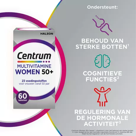 Centrum Women 50+ Multivitaminen Tabletten 60 stuks