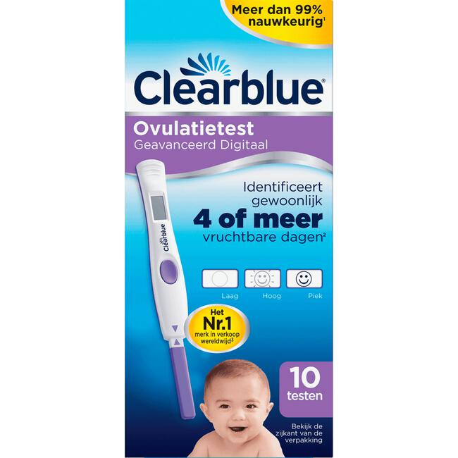 Clearblue Geavanceerde Digitale Ovulatietestset 10 Stuks