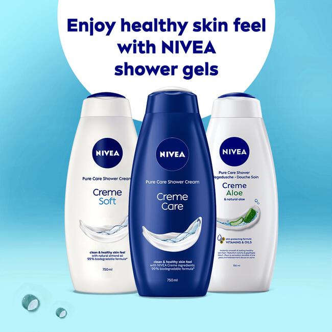 NIVEA Crème Care Bad & Douchecrème 750 ML