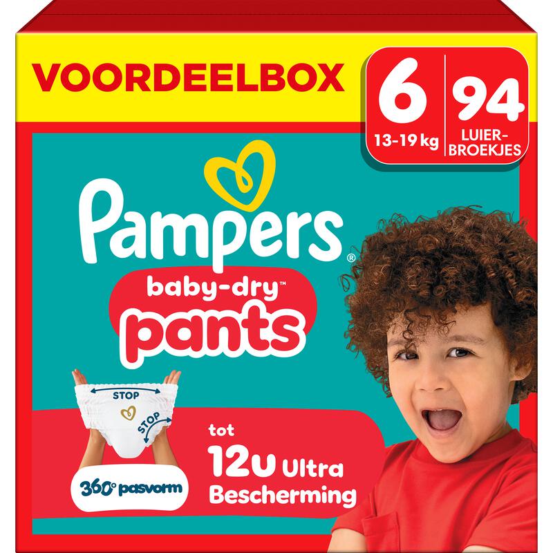 Pampers Baby Dry Pants Voordeelbox Luierbroekjes Maat 6 13-19 kg 94 stuks