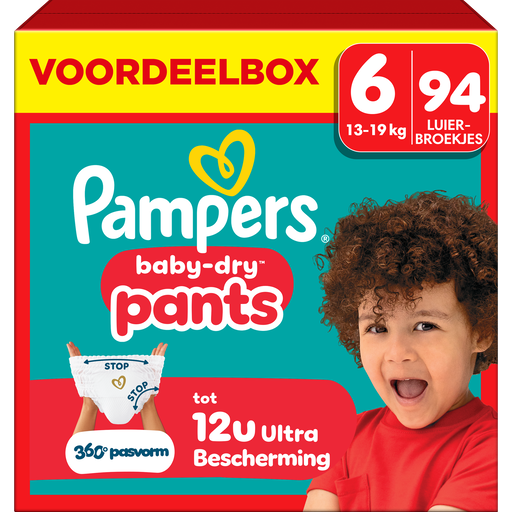 Pampers Baby Dry Pants Voordeelbox Luierbroekjes Maat 6 13-19 kg 94 stuks