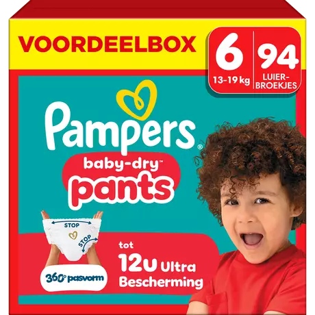 Pampers Baby Dry Pants Voordeelbox Luierbroekjes Maat 6 13-19 kg 94 stuks