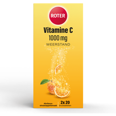 Roter Vitamine C Bruis 1000 mg Abrikoos-Sinaasappel 40 bruistabletten