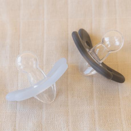 Difrax Fopspeen Natural 0-6 Maanden Lichtblauw/Beige BPA-vrij