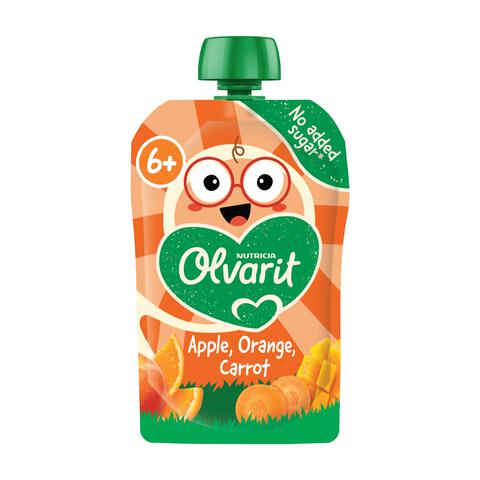 Olvarit Knijpfruitzakje Appel Sinaasappel Wortel